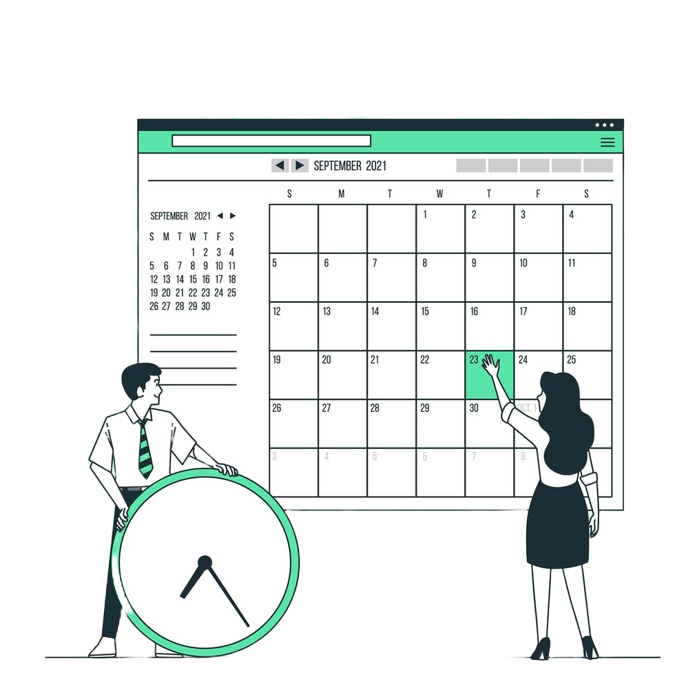 "Interactive school academic calendar"