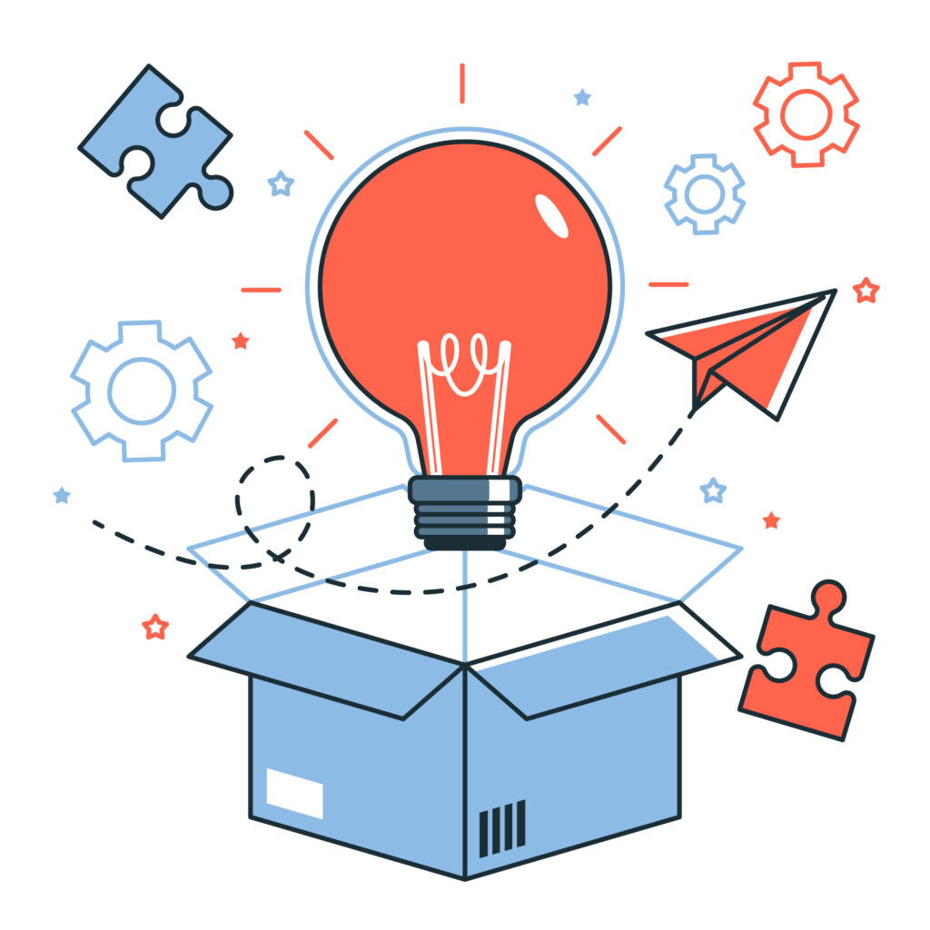 Lightbulb with digital connections replacing paper processes