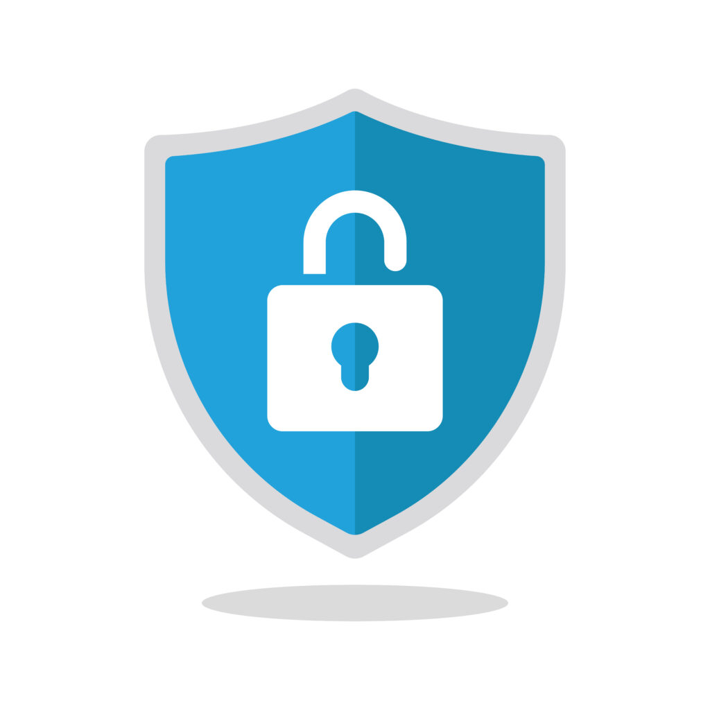 "Shield protecting school data with secure access system"